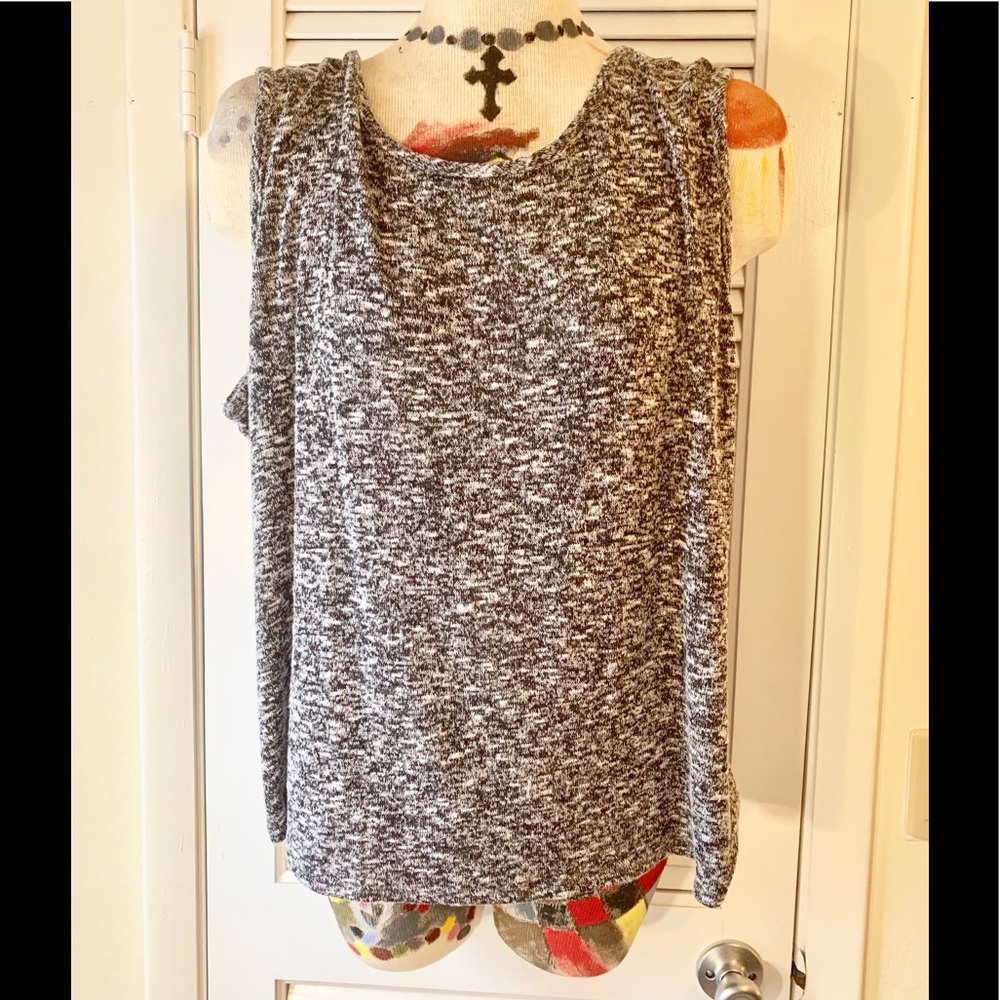 Gemstone tank top with back cutout